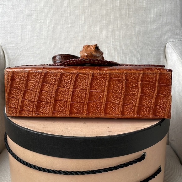 Vintage 1960’s baby alligator handbag EVC - Picture 9 of 13